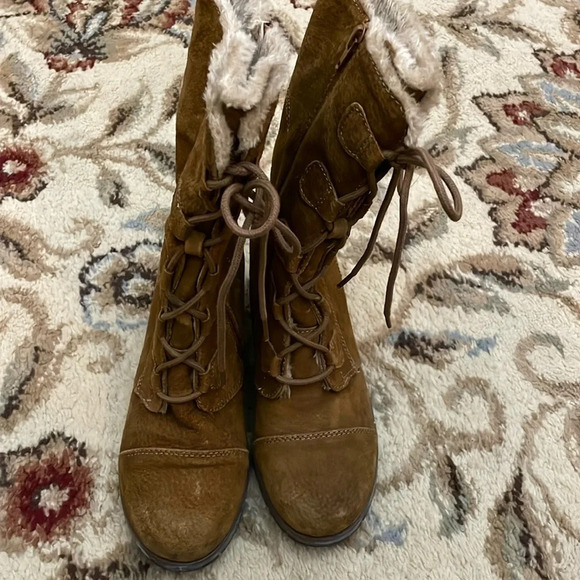 BARETRAPS Brinda Boots Size 7.5 Brown - Picture 1 of 7
